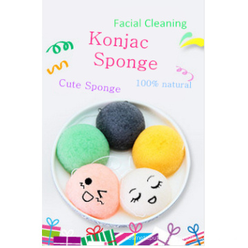 Éponge soufflée pour le visage au konjac 100 % pur